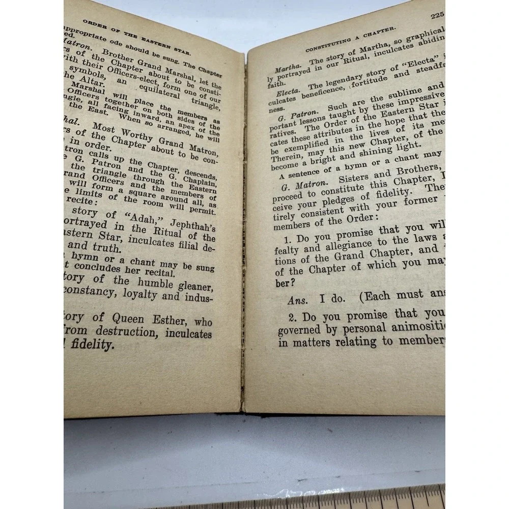 Standard Ritual Order Of The Easteren Star State Of New York 1916 Edition
